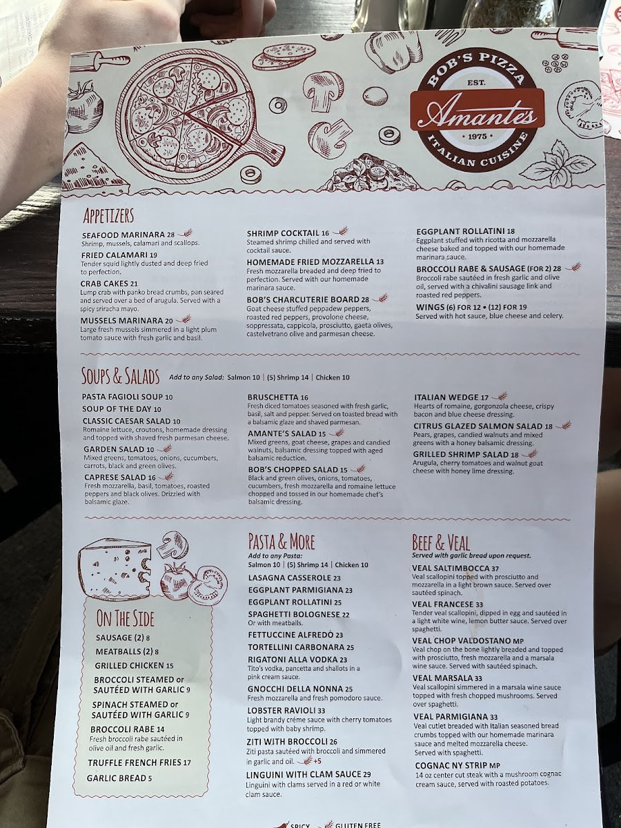 Menu Amante's Italian Restaurant-10