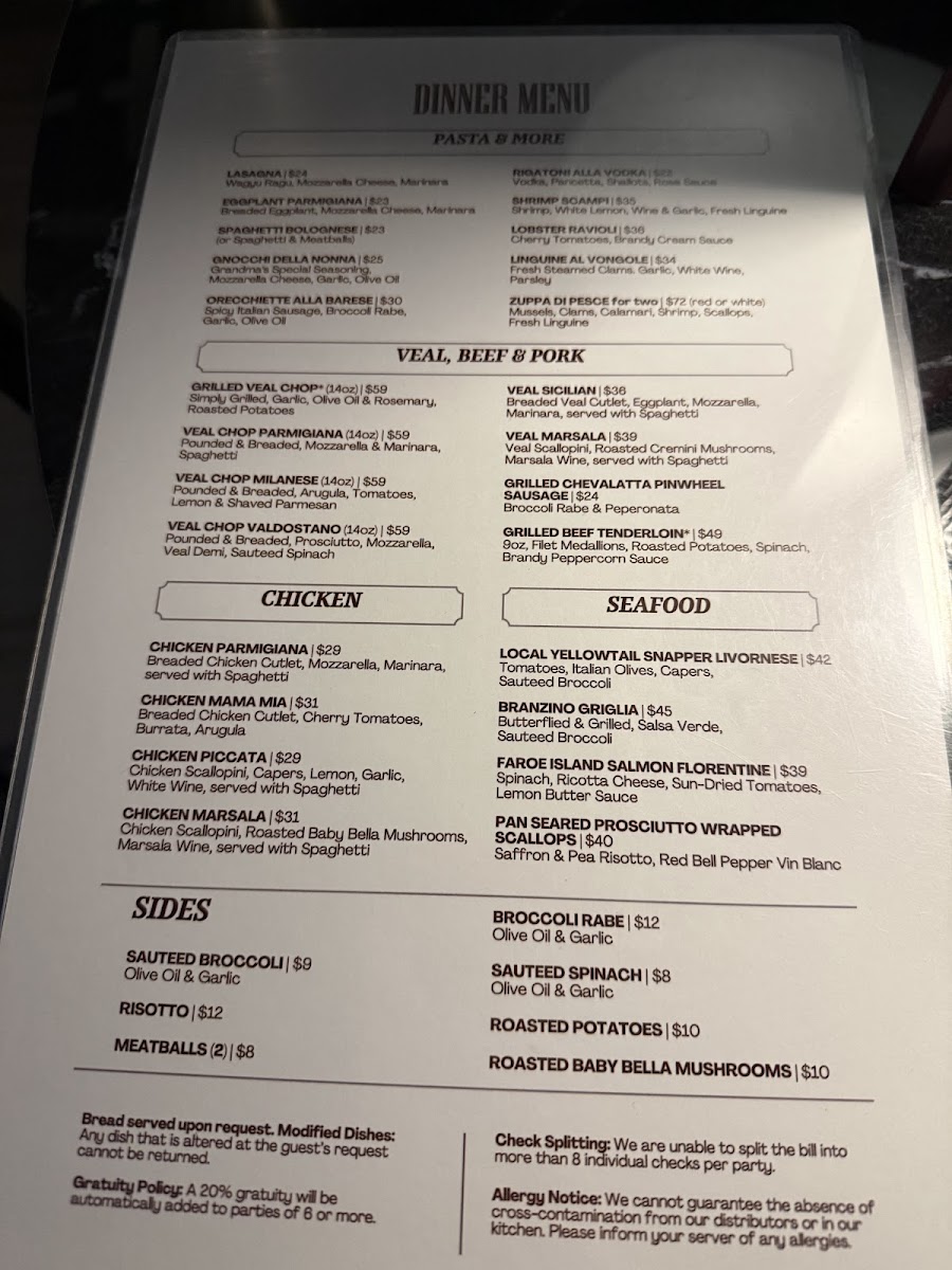 Menu Amante's Italian Restaurant-2