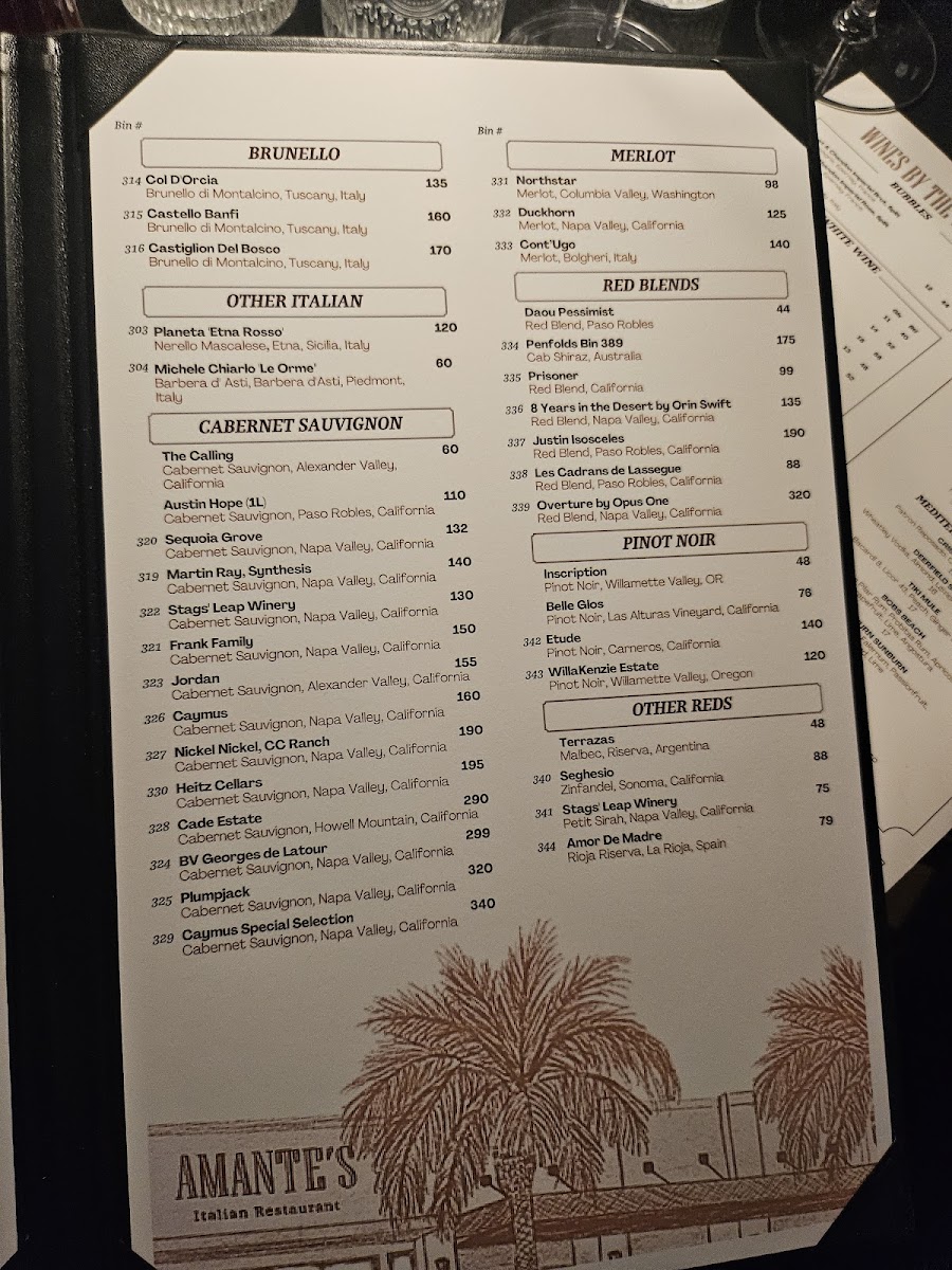 Menu Amante's Italian Restaurant-7